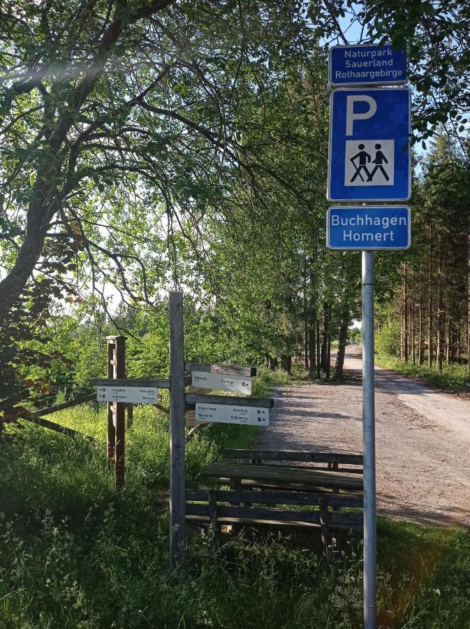 Kleine Auszeit Appartement Eslohe Buitenkant foto